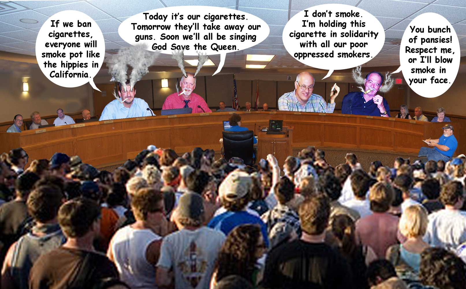 No Smoking Ordinance Cartoon